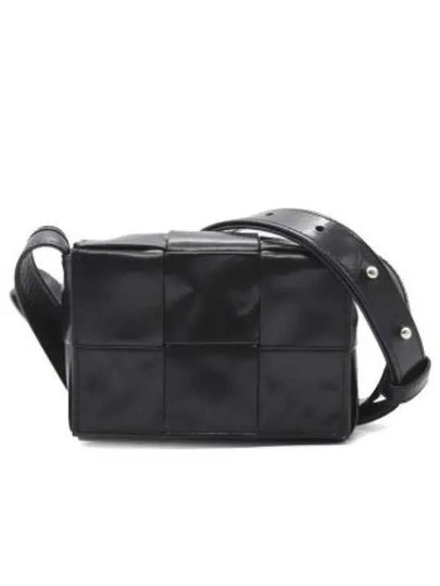 Cassette Small Leather Cross Bag Black - BOTTEGA VENETA - BALAAN 2