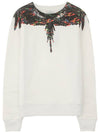 19SS CMBA009S196300240188 Fluo Wing Printing Crew Neck White Multicolor Men's Sweatshirt TR - MARCELO BURLON - BALAAN 1