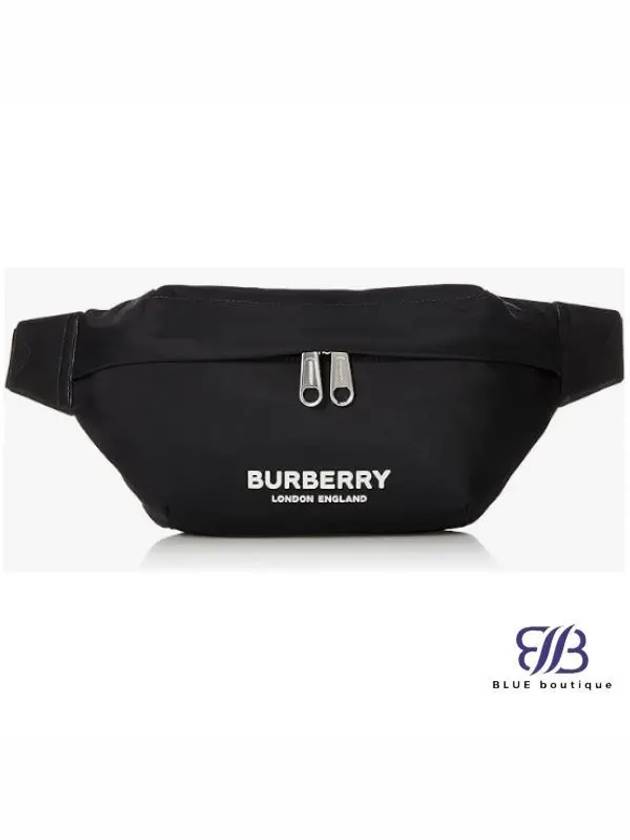 Logo Print Nylon Sonny Bum Belt Bag Black - BURBERRY - BALAAN 2