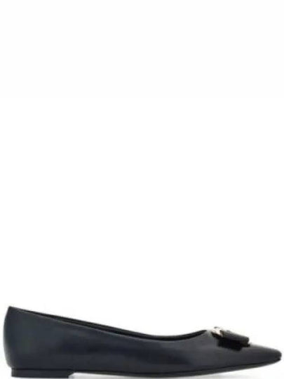 New Vara Plate Ballet Flat Black - SALVATORE FERRAGAMO - BALAAN 2