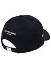 Embroidered Logo Cotton Ball Cap Black - WOOYOUNGMI - BALAAN 9