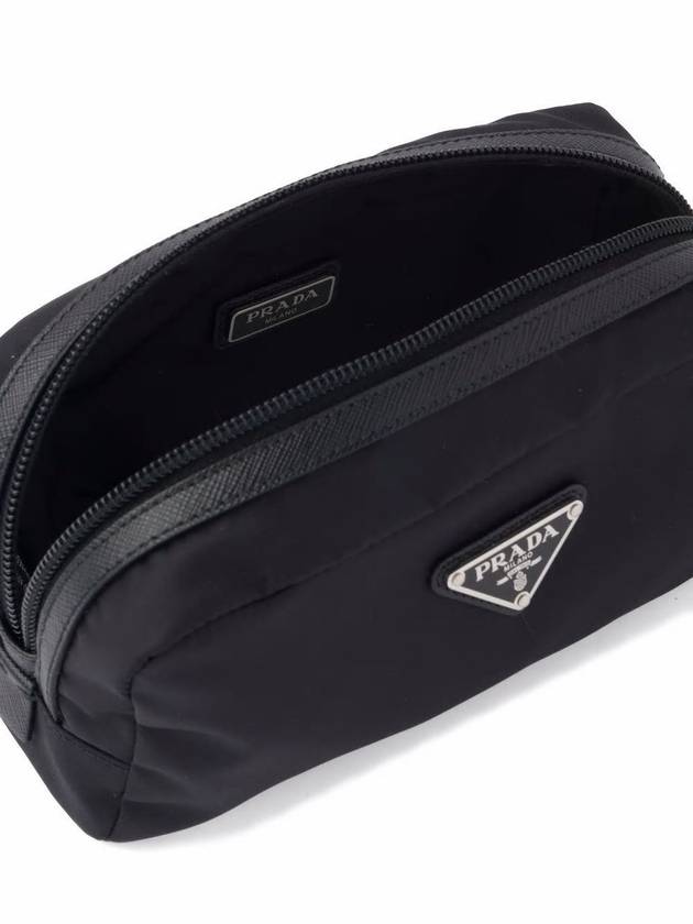 Re-Nylon Travel Pouch Clutch Bag Black - PRADA - BALAAN 6