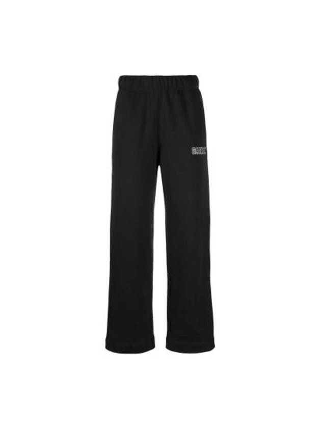 Isoli Cotton Blend Track Pants Black - GANNI - BALAAN 2