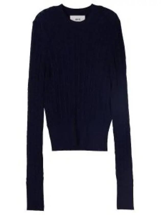 Women s Merino Wool Cable Knit FKS013 KN0013 491 1236935 - AMI - BALAAN 1