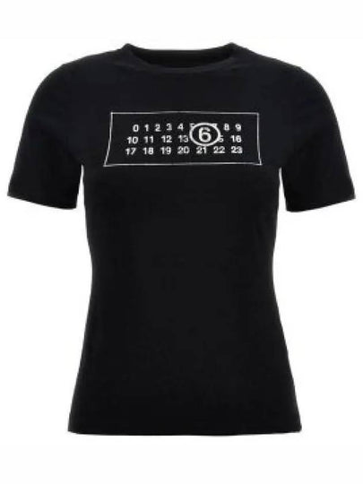 MM6 Short Sleeve T Shirt S52GC0323S23588 900 Black - MAISON MARGIELA - BALAAN 2