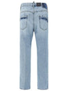 Distressed Straight Jeans Light Blue - DSQUARED2 - BALAAN 3