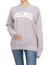 Wellness Crew Neck Cotton Long Sleeve T-Shirt Purple - SPORTY & RICH - BALAAN 6