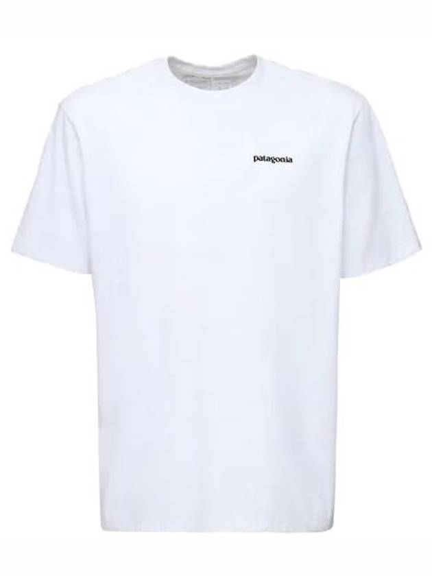 P 6 Logo Responsibili Short Sleeve T-Shirt White - PATAGONIA - BALAAN 4