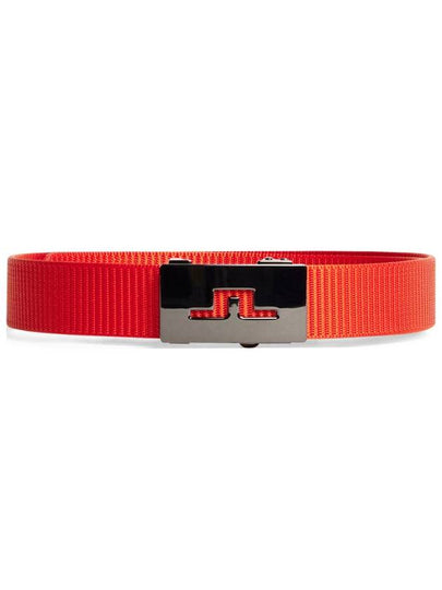 Men's Roy Webbing Belt Tangerine Tango - J.LINDEBERG - BALAAN 2