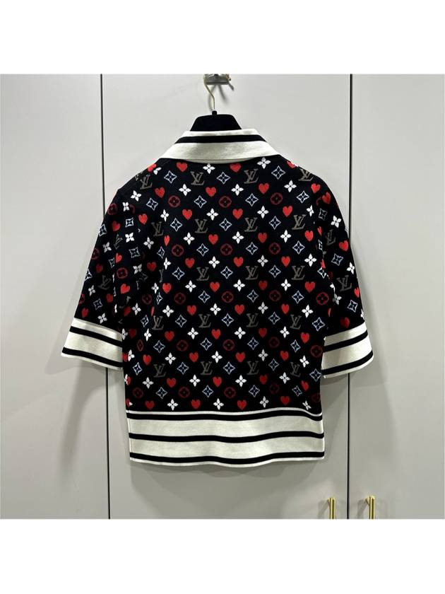 S LV Game On Contrast Striped Polo Short Sleeve Knit T Shirt - LOUIS VUITTON - BALAAN 7