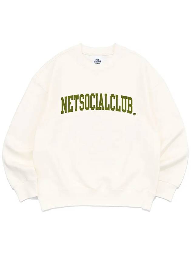 ARCH LOGO SWEATSHIRTS IVORY - NET SOCIAL CLUB - BALAAN 2