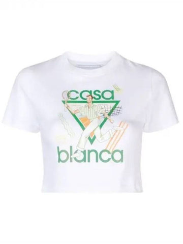 Graphic printing crop t shirt 271476 - CASABLANCA - BALAAN 1