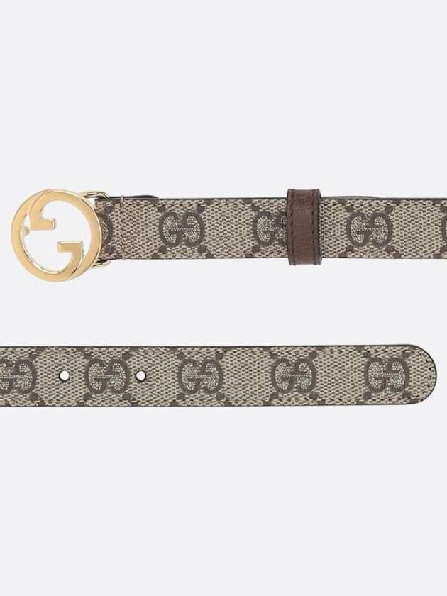 Blondie Thin Leather Belt Beige - GUCCI - BALAAN 3