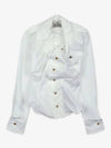 Drunken Logo Shirt White - VIVIENNE WESTWOOD - BALAAN 2