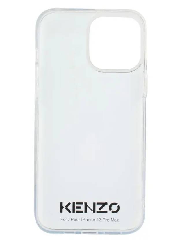 Tiger Logo Print IPhone 13 Promax Phone Case Black - KENZO - BALAAN 3