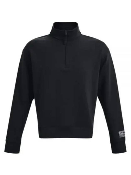 Summit Knit Half Zip Sweatshirt Black - UNDER ARMOUR - BALAAN 2