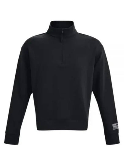 Summit Knit Half Zip Sweatshirt Black - UNDER ARMOUR - BALAAN 2