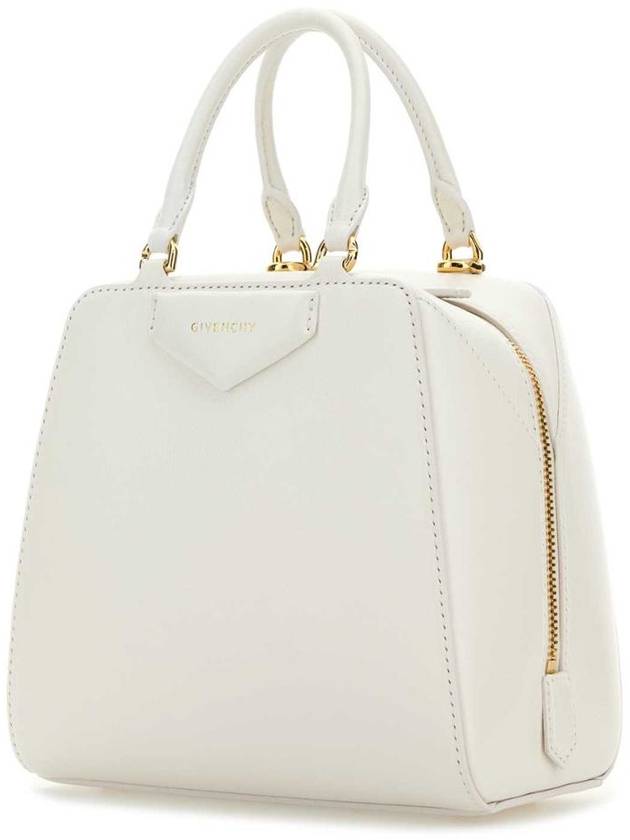 Antigona Cube Leather Mini Bag White - GIVENCHY - BALAAN 3