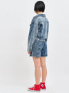 Jinro Cropped Denim Jacket Set - C WEAR BY THE GENIUS - BALAAN 5