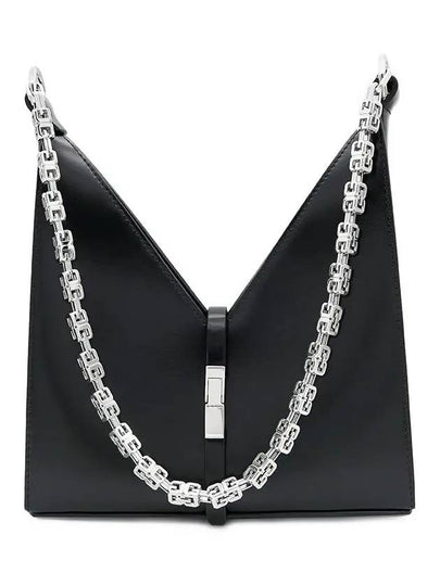 Mini Cut Out Box Chain Shoulder Bag Black - GIVENCHY - BALAAN 2