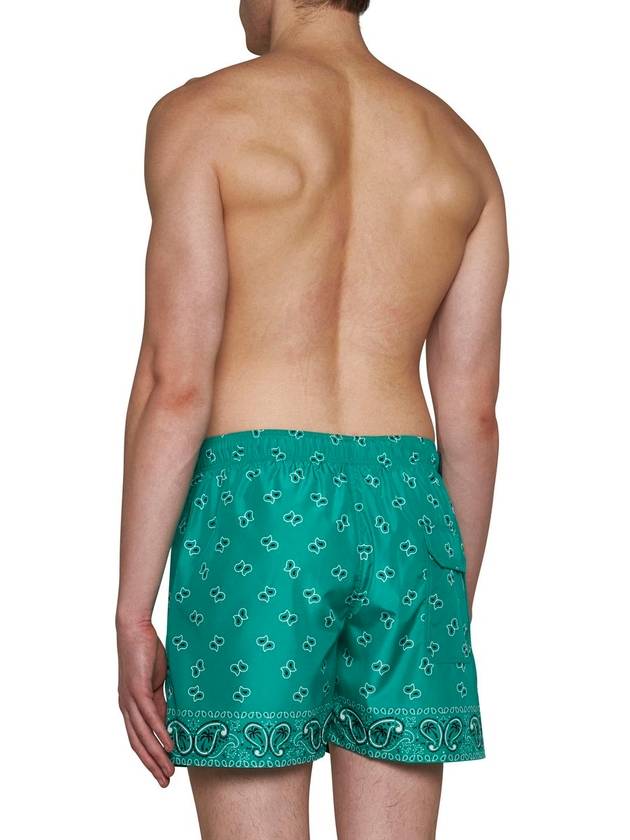 Paisley Print Swim Shorts PMFD002S24FAB0055555 - PALM ANGELS - BALAAN 4