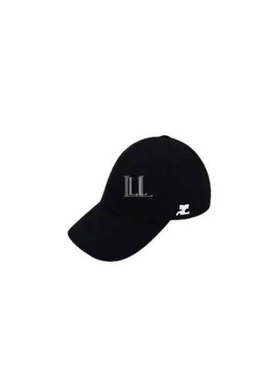 Signature Logo Wool Ball Cap Black - COURREGES - BALAAN 2