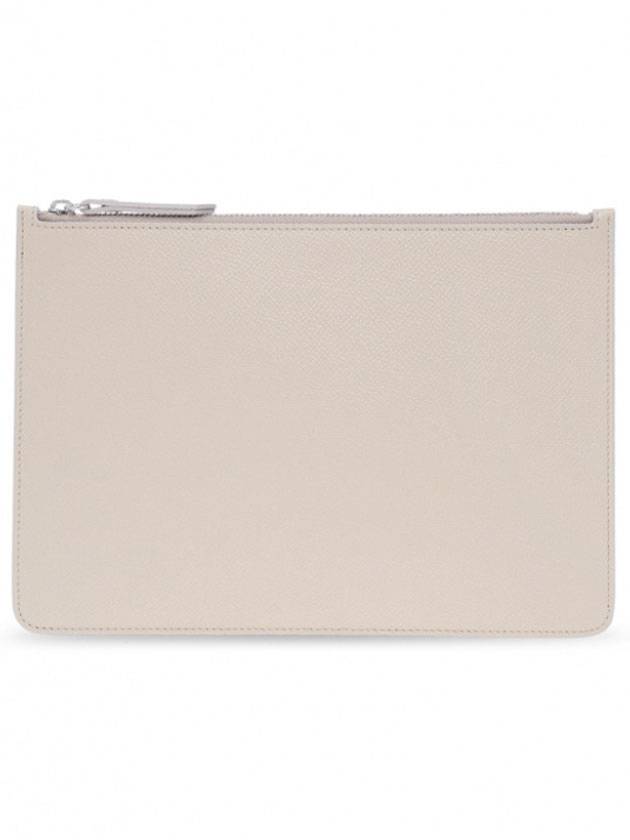 Logo Small Grain Clutch Bag Beige - MAISON MARGIELA - BALAAN 1