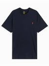 Men's Embroidered Pony Short Sleeve T-Shirt Navy - POLO RALPH LAUREN - BALAAN 2