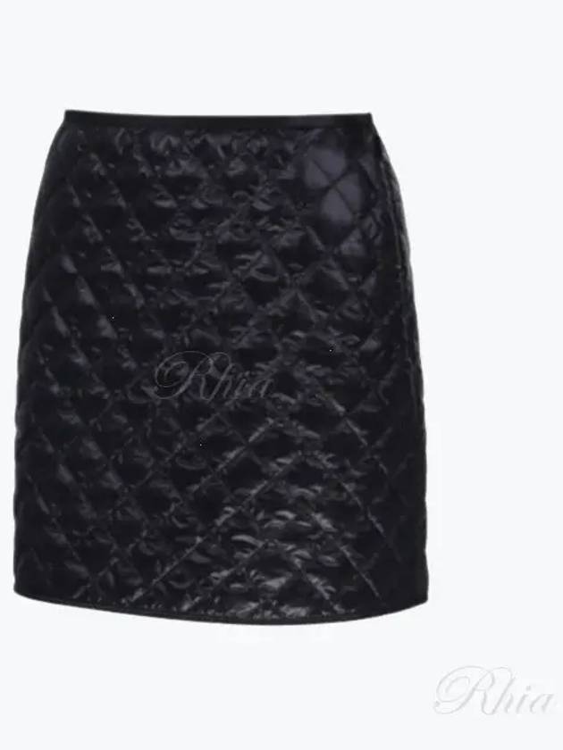 Padded Mini A-Line Skirt Black - MONCLER - BALAAN 2