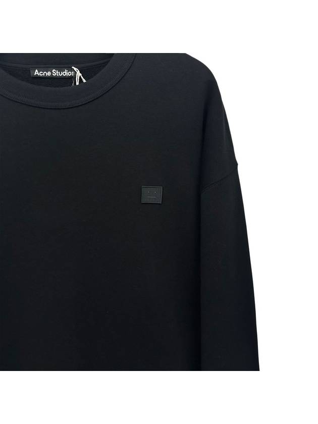 Men's Face Patch Sweatshirt Black - ACNE STUDIOS - BALAAN 4