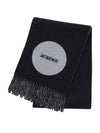 Logo Detail Fringe Muffler Black - JACQUEMUS - BALAAN 3