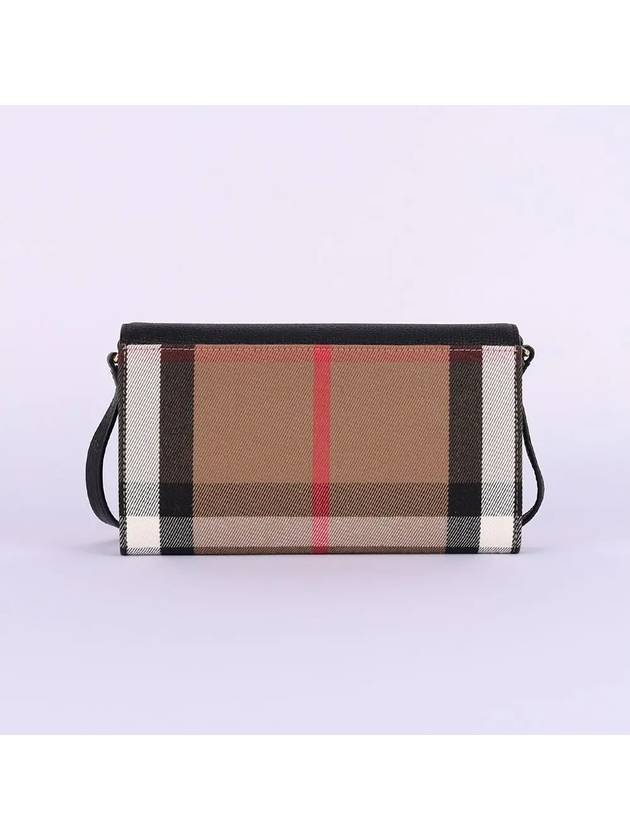 Hannah Envelope Cross Bag Black Beige - BURBERRY - BALAAN 3