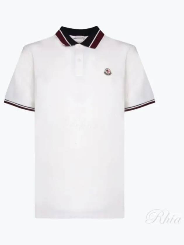 8A00018 89A16 034 Logo Patch Polo Shirt - MONCLER - BALAAN 1