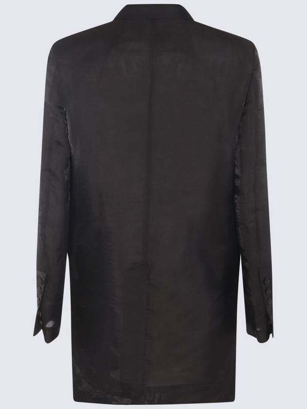 Rick Owens Black Silk Blazer - RICK OWENS - BALAAN 2