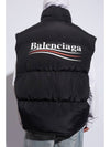 Cocoon Logo Print Padded Vest Black - BALENCIAGA - BALAAN 2