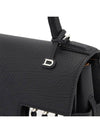 Tempete MM Crispy Calf Leather Tote Bag Black - DELVAUX - BALAAN 9