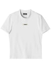 Le Gros Grain Short Sleeve T-Shirt White - JACQUEMUS - BALAAN 5