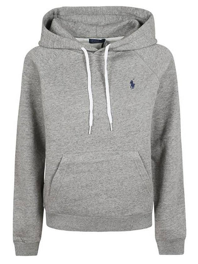 Embroidery Logo Hoodie Grey - POLO RALPH LAUREN - BALAAN 2