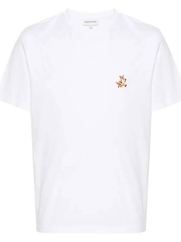 Speedy Fox Patch Comfort Short Sleeve T-Shirt White - MAISON KITSUNE - BALAAN 2