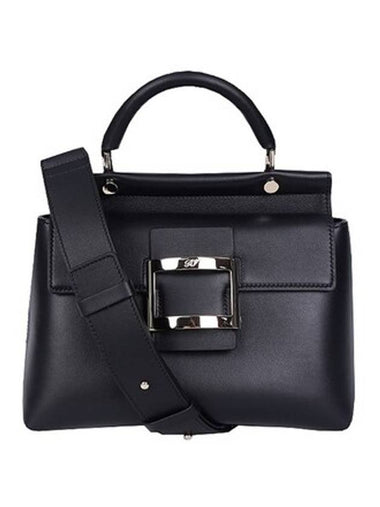 Viv Cabas Buckle Shoulder Bag Black - ROGER VIVIER - BALAAN 1