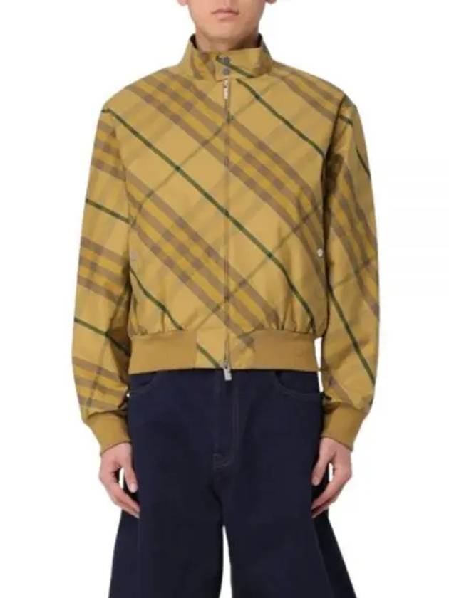 Check Bomber Jacket Yellow - BURBERRY - BALAAN 2