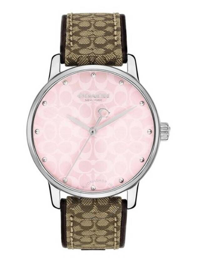 Coach Grand Quartz Pink Dial Ladies Watch 14503873 - COACH - BALAAN 1