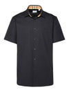 Organic Cotton Polo Shirt Black - BURBERRY - BALAAN 1