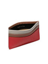 Saffiano Color Block Card Wallet Red - MARNI - BALAAN 3