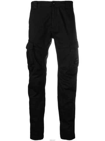 Lens WappenStretch Track Pants Black - CP COMPANY - BALAAN 1