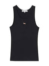 Baby Fox Cotton Sleeveless Black - MAISON KITSUNE - BALAAN 5