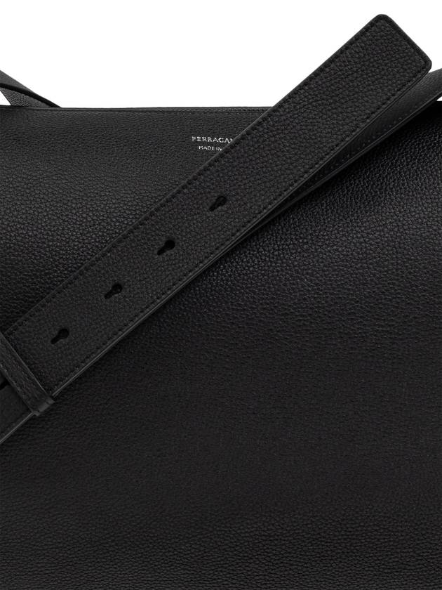 FERRAGAMO Leather Shoulder Bag, Men's, Black - SALVATORE FERRAGAMO - BALAAN 6