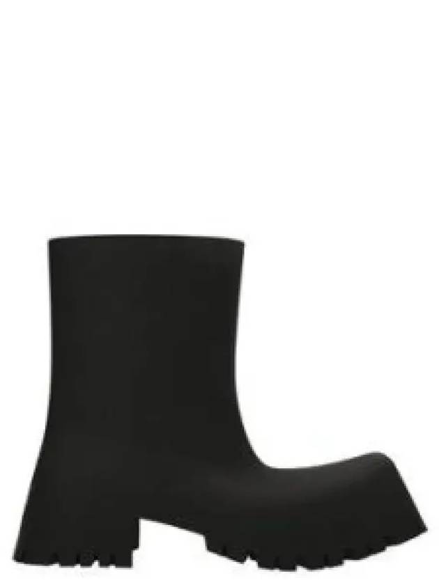 Square Toe Rubber Rain Boots Black - BALENCIAGA - BALAAN 2