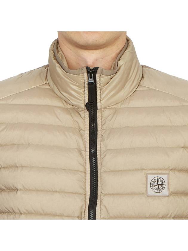 Loom Woven Chambers Recycled Nylon Down Padding Vest Dove Grey - STONE ISLAND - BALAAN 8