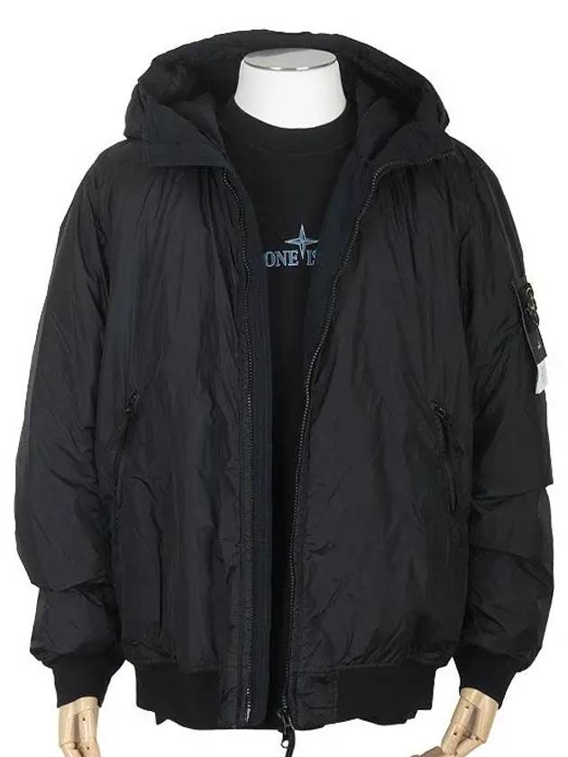 Crinkle Reps R NY Padding Black - STONE ISLAND - BALAAN 2